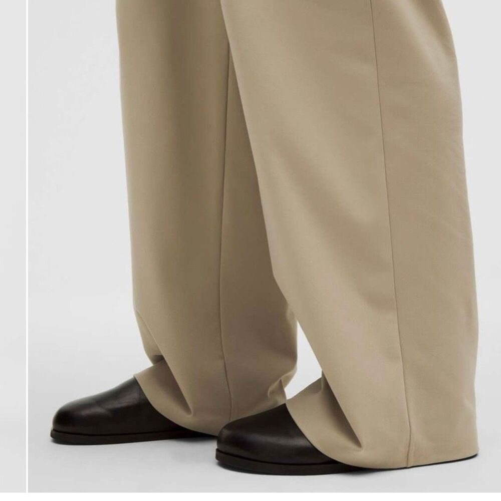 Lululemon Daydrift High-Rise Trouser Pants Size M Khaki Stretch Wide Leg - Picture 6 of 10